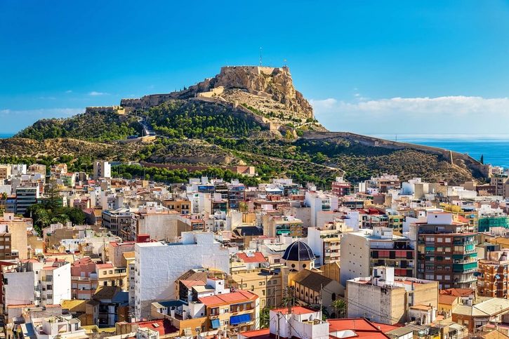 Alicante - Hrad Santa Bárbara v Alicante Alicante - Hrad Santa Bárbara v Alicante