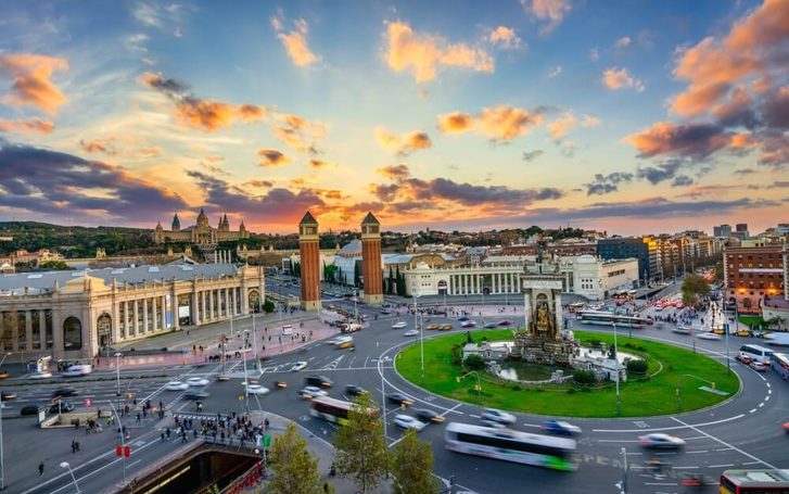 Náměstí Placa de Espanya Náměstí Placa de Espanya