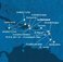 Dominikánská republika, Jamajka, Zámořské území Velké Británie, Svatá Lucie, Barbados, Guadeloupe, Zámořské společenství Francie, Antigua a Barbuda, Britské Panenské ostrovy z La Romany na lodi Costa Fascinosa