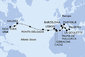 USA, Kanada, Portugalsko, Španělsko, Velká Británie, Francie, Tunisko, Itálie z New Yorku na lodi MSC Meraviglia