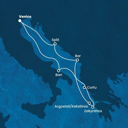 Itálie, Řecko, Norsko, Chorvatsko na lodi Costa Deliziosa