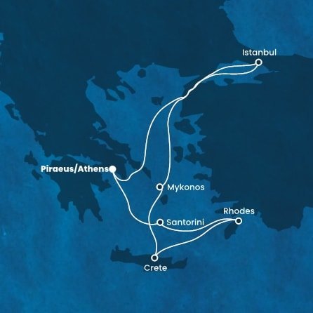 Za poznáním řeckých osrovů a Istanbulu na lodi Costa Fortuna