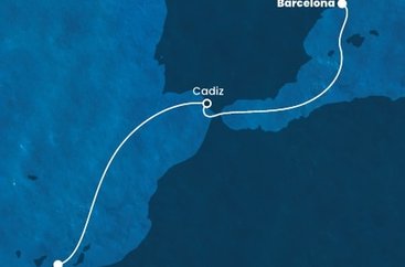 Španělsko z Barcelony na lodi Costa Fortuna