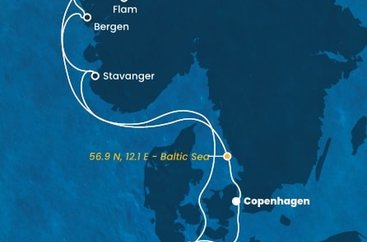 Dánsko, Norsko, Německo z Kodaně na lodi Costa Diadema