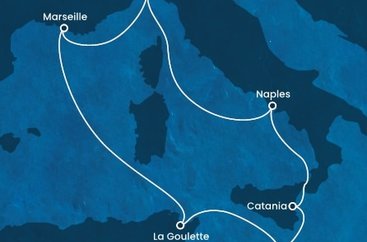 Itálie, Francie, Tunisko, Malta z Janova na lodi Costa Fascinosa