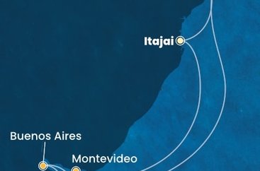 Brazílie, Argentina, Uruguay na lodi Costa Diadema