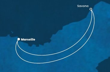 Francie, Itálie z Marseille na lodi Costa Fortuna