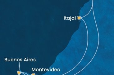 Brazílie, Argentina, Uruguay ze Santosu na lodi Costa Diadema