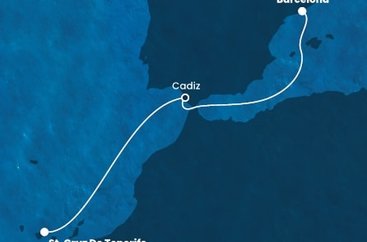 Španělsko z Tenerife na lodi Costa Diadema