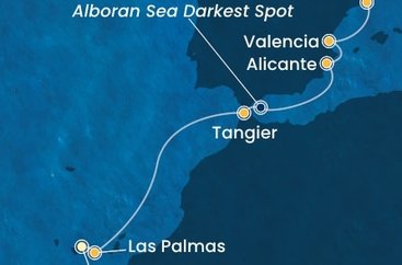 Španělsko, Maroko z Tenerife na lodi Costa Toscana Španělsko, Maroko z Tenerife na lodi Costa Toscana