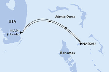 USA, Bahamy z Miami na lodi MSC Divina