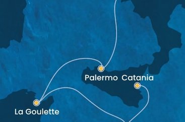 Itálie, Tunisko, Malta z Neapole na lodi Costa Fascinosa